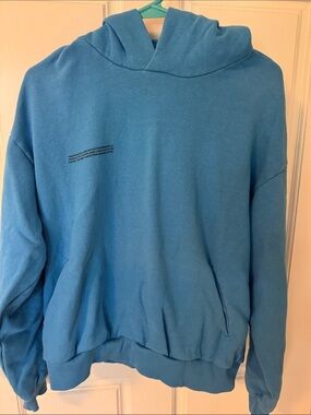 Pangaia Blue Hooded Sweatshirt